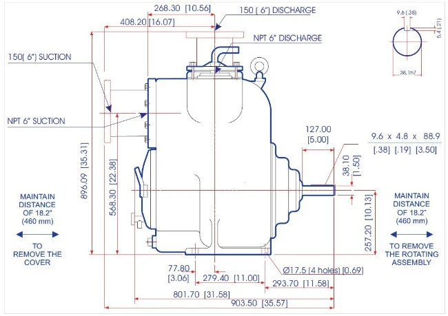 6 Inch Diesel Engine Self-Priming Centrifugal Sewage Water Treatment Pump