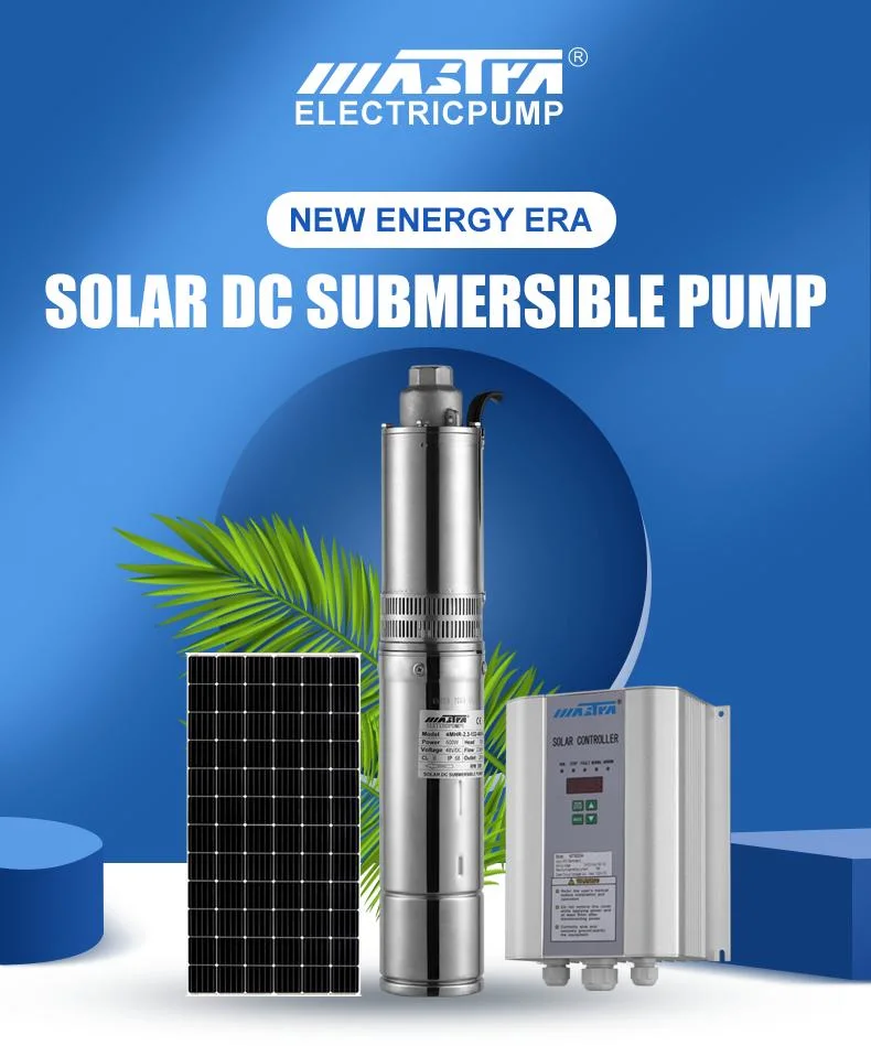 Mastra 3 Inch 500W DC Borehole Deep Well Pump System Low Voltage 48V Submersible Solar Water Pump for Agriculture Irrigation Solar Water Pump